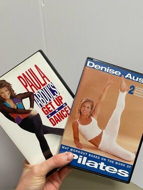 VINTAGE 1994 & 2000 WOMENS FITNESS DVD SET PILATES & AEROBIC DANCE WORKOUT